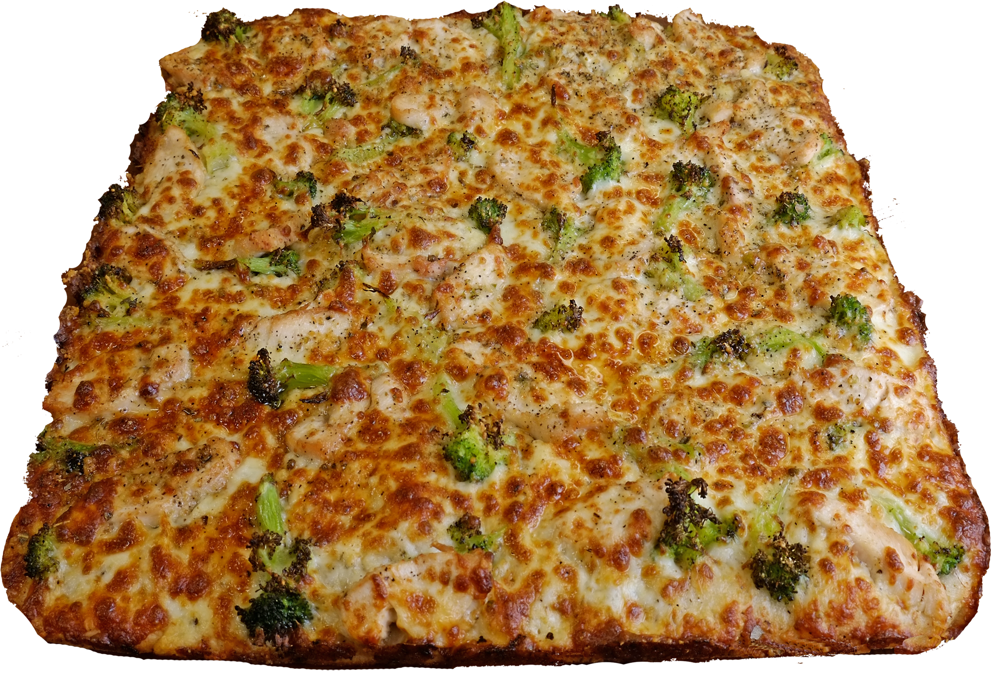 Full Broccoli Chicken Pizza