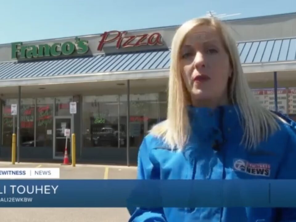 ali touhey reporting on WKBW on ohio boy who chose franco's pizza over nintendo switch