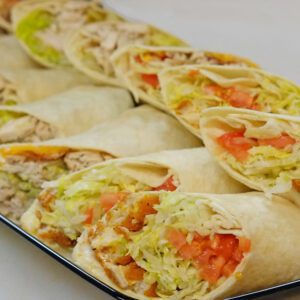 platter of wraps from franco pizza